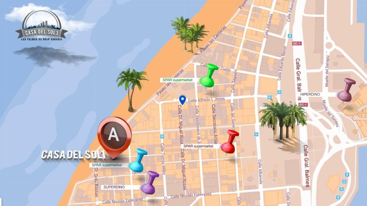 Casa Del Sol 1 Leilighet Las Palmas de Gran Canaria Eksteriør bilde
